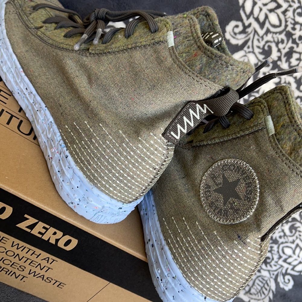 Converse Chuck Taylor All Star Crater Hi Yellow/Carbon Jasper MEN`S - Picture 15 of 16